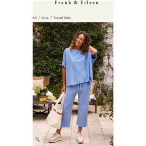 New Frank & Eileen Olive Capelet One Size ‘Lilac’ Blue Capelet Top OS